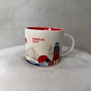 Starbucks You Are Here Collection Kansas City Mug Red Interior Cityscape Graphic